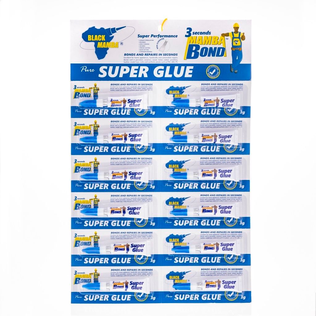 Black Mamba Super Glue 3g x 12 Pack
