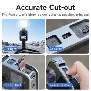 Sunnylife Aluminum Housing with Cold Shoe & Magnetic Mount for Osmo 360 - Image 10