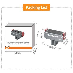 Sunnylife Magnetic Quick-Release Adapter Compatible with Action 5 Pro - Image 11