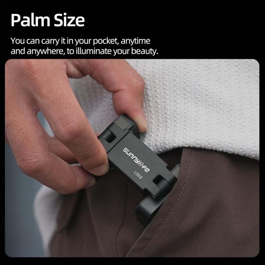 Sunnylife Adjustable Dual Fill Light for DJI Osmo Pocket 3 (Black)