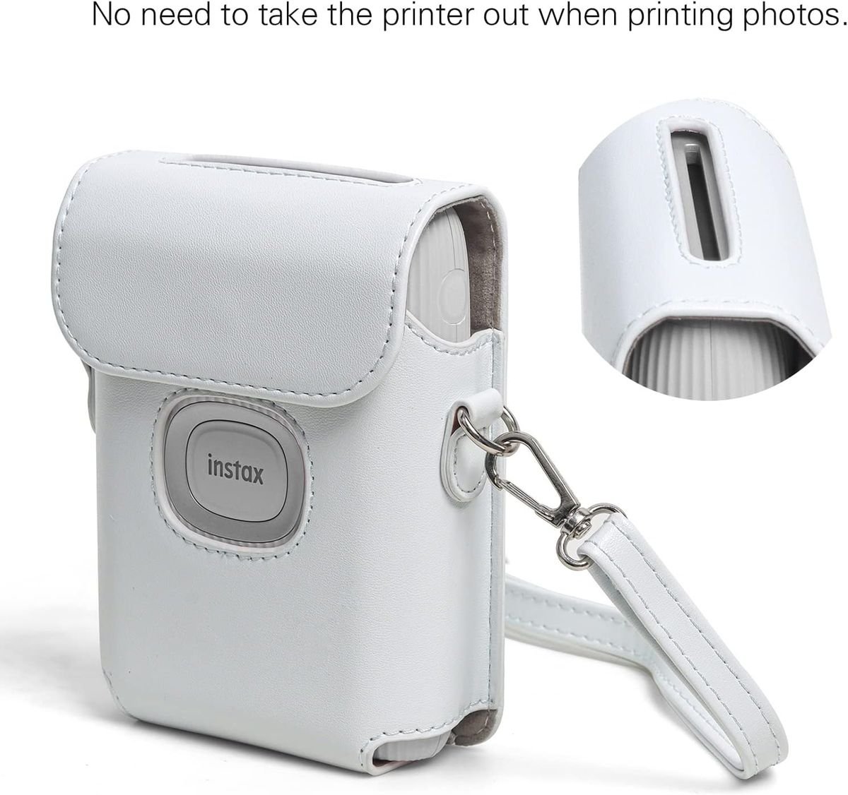 PU Leather Case & Strap for Instax Mini Link2 - Image 4