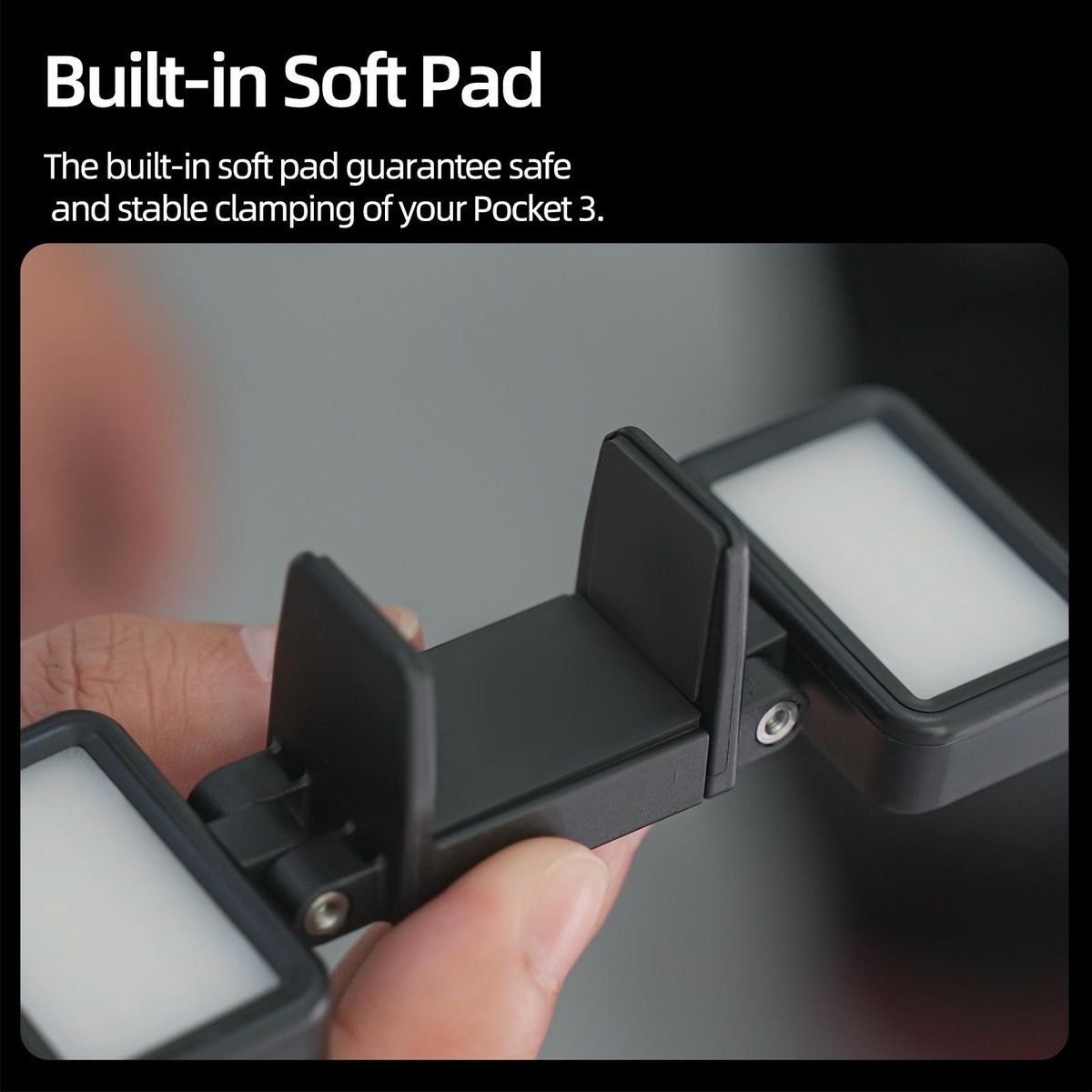Sunnylife Adjustable Dual Fill Light for DJI Osmo Pocket 3 (Black) - Image 13