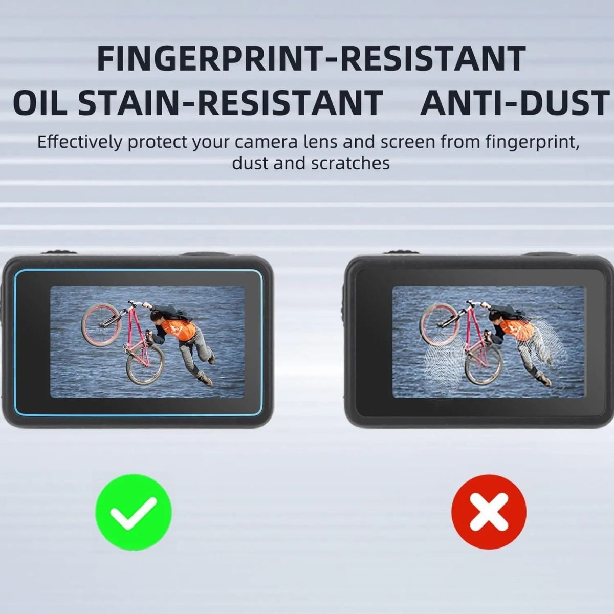 2 Sets of SunnyLife Tempered Glass Protectors for DJI Osmo Action 4 - Image 2