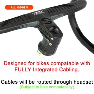 TOSEEK TR5500 Carbon FULLY Integrated Road Bar - 440mm Wide - 90mm Stem - Image 2
