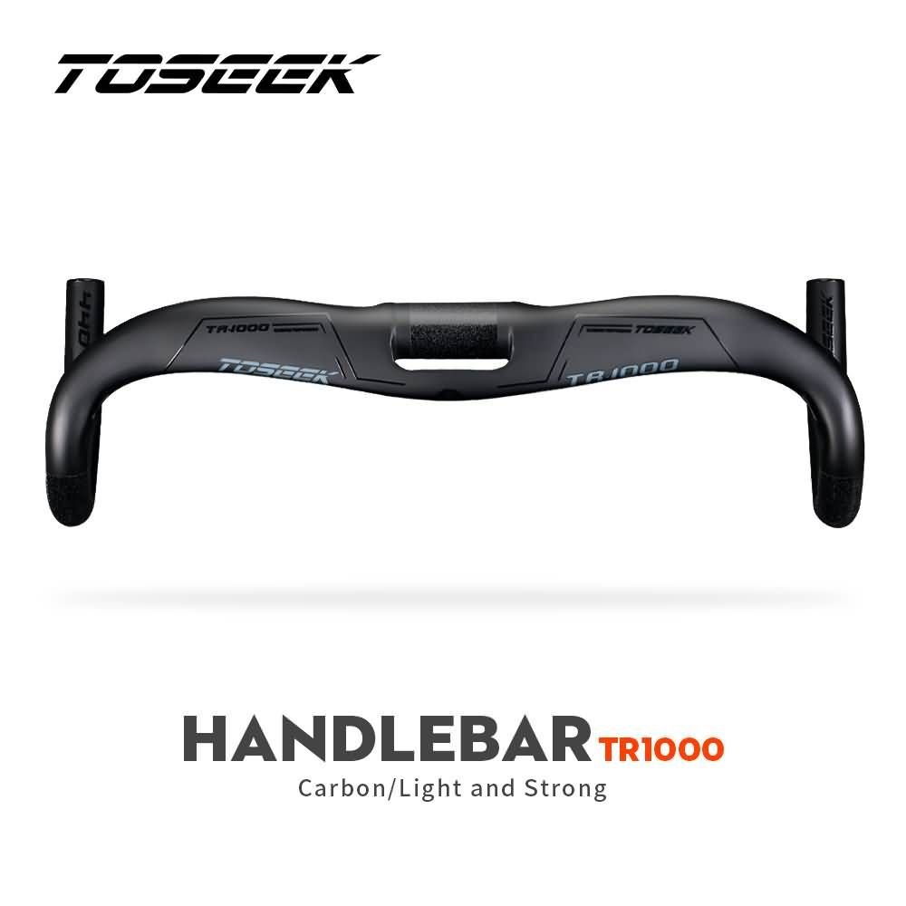 TOSEEK TR1000 Aero Carbon Road Bar - 400mm Wide