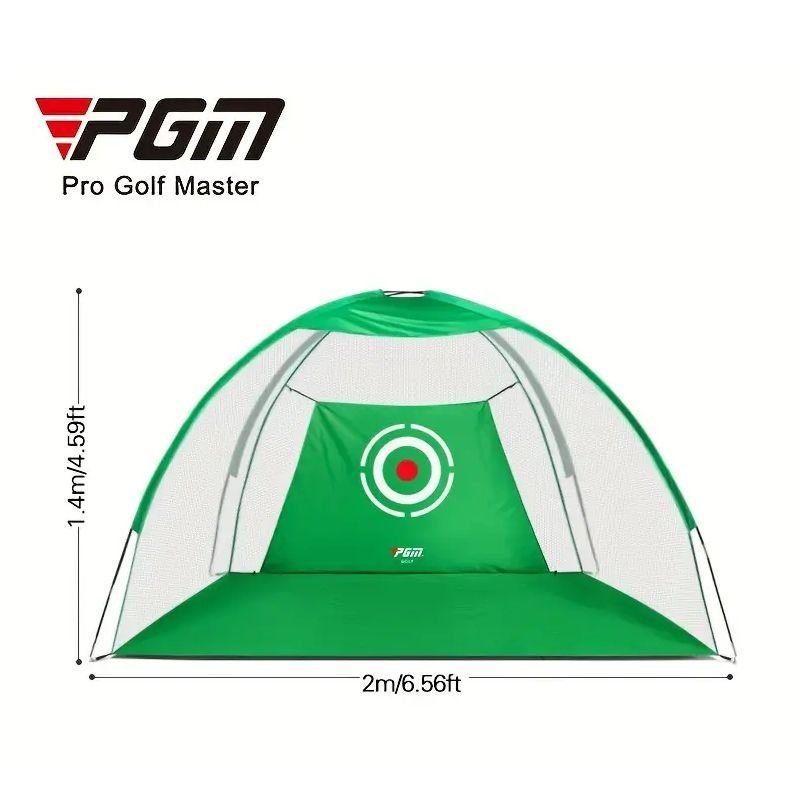PGM Golf Practice Net 2m x 1.4m with Carry Bag - Green