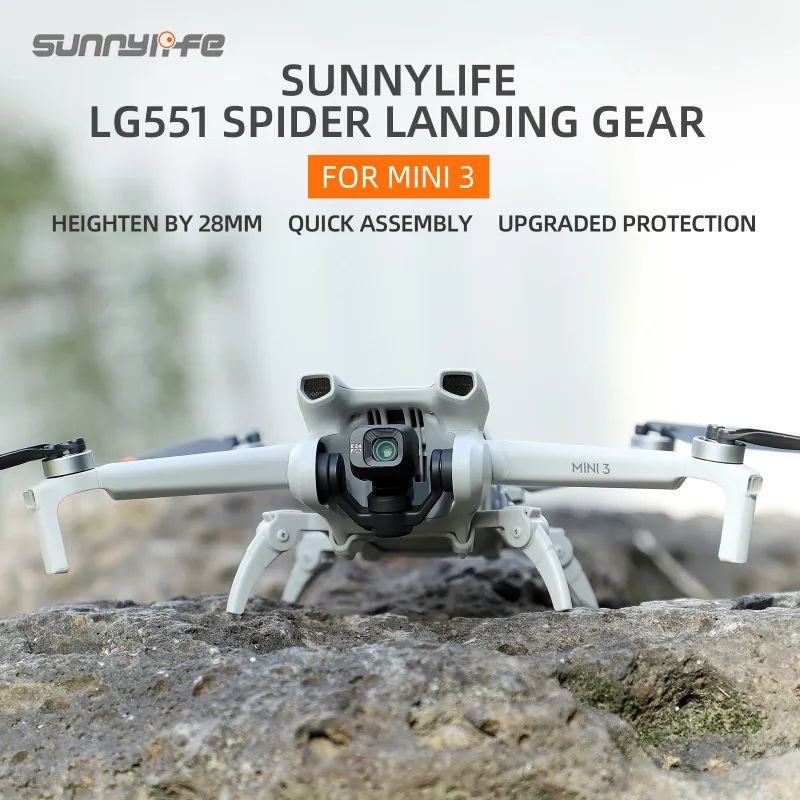 SunnyLife Spider Landing Gear for DJI Mini 3 - Grey