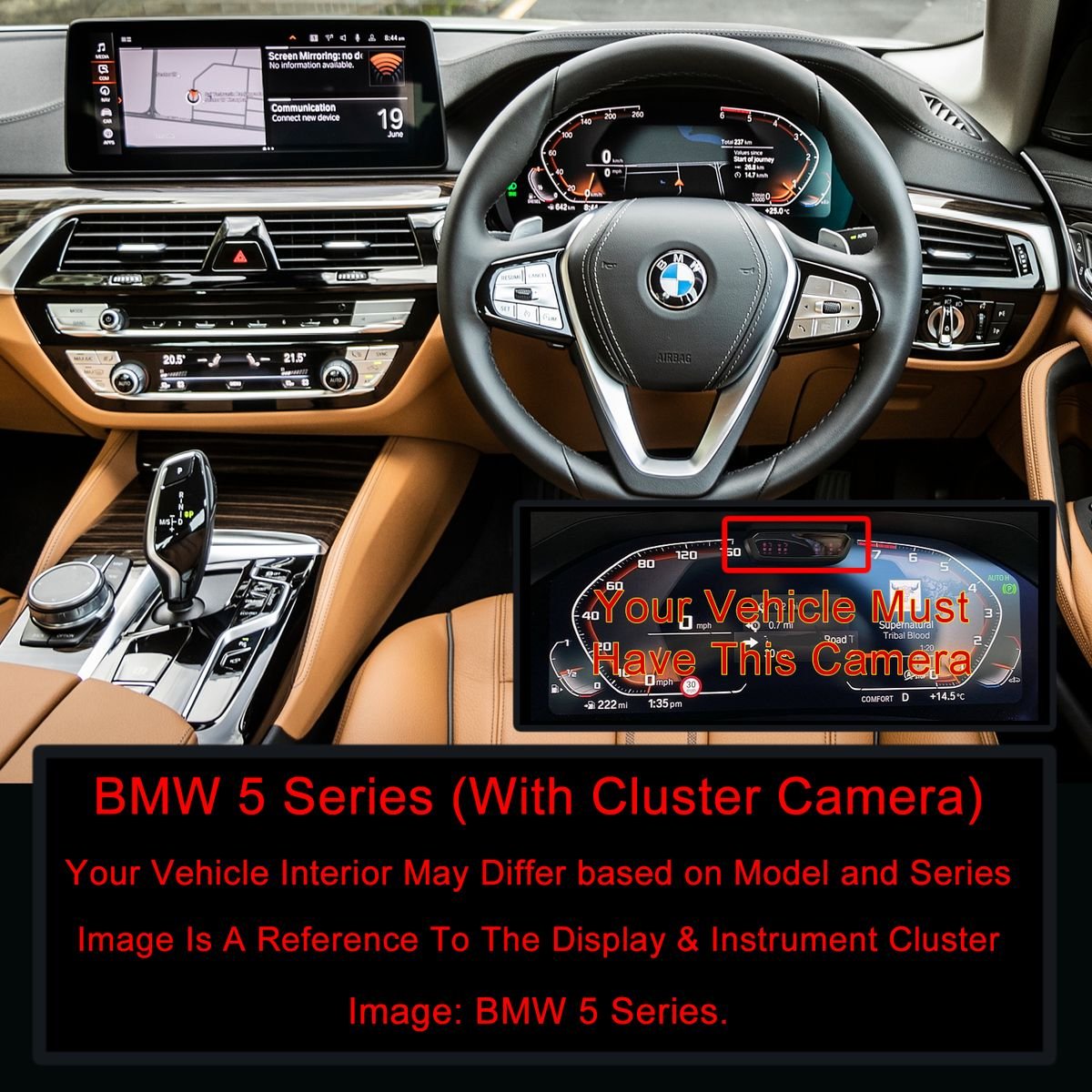 WILK Screen Protector Kit for BMW 5 Series 2021-2023 (With Cluster Camera) - Image 2