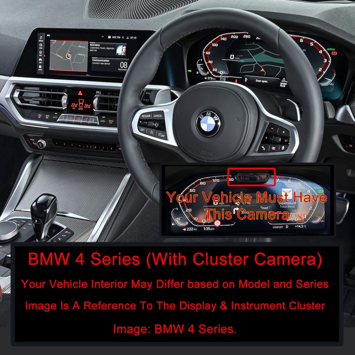 WILK Screen Protector Kit for BMW 4 Series 2022/23 (With Cluster Camera) - Image 2