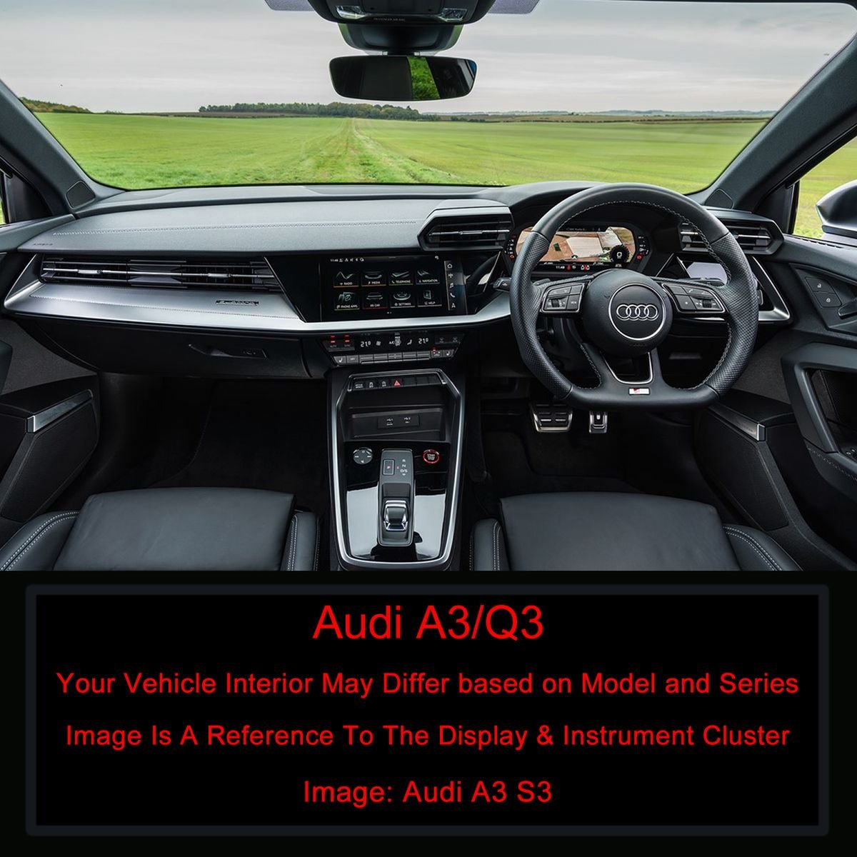 WILK Tempered Glass Screen Protector Kit for Audi A3/Q3 - Image 2