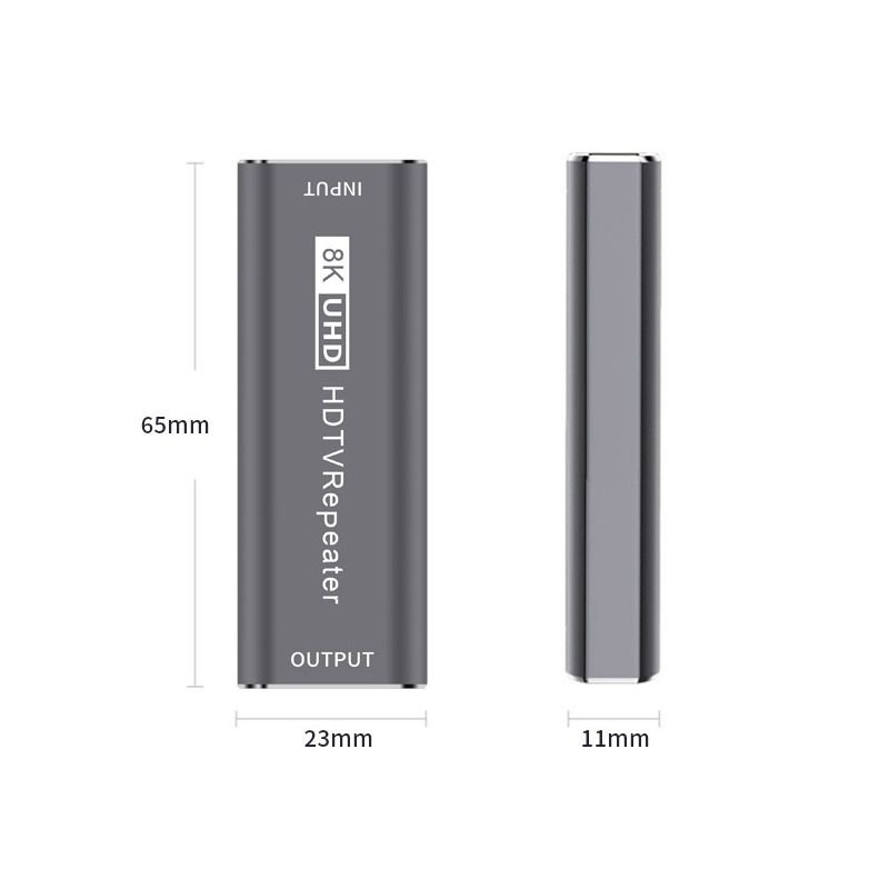 8K HDMI Repeater / Extender / Equalizer - HDMI Signal Booster (Up to 30m)