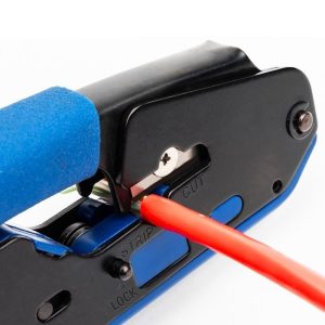 RJ45 RJ12 RJ11 Modular Crimper Standard-Crimp With Extra Wire Stripper - Image 2