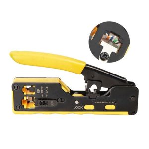 RJ45 Crimping Tool For Pass-Through Connectors With Wire Stripper - Image 2