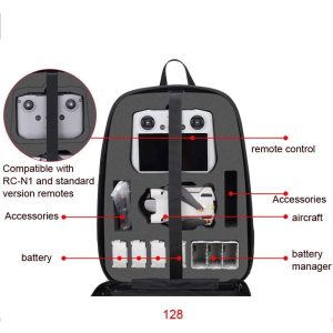 Hard-Shell Maxi Backpack compatible with DJI Mavic Mini 3 PRO Brushed Grey - Image 2