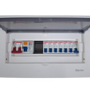 Raytric 12 Way Din Populated Flush PVC Distribution Box ( Metal Base ) - Image 2