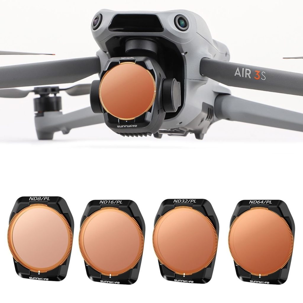 4pc SunnyLife ND Filter Set compatible with DJI Mavic Air 3S