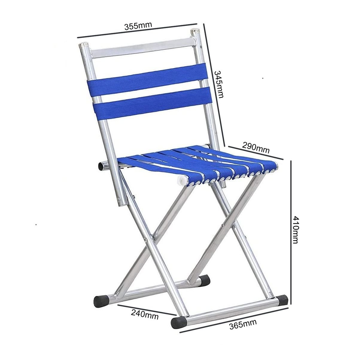 2 Pack Multi-Purpose Folding Stools with Backrest - Image 2