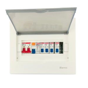 Raytric 8Way Din Populated Flush Db Box Metal Base MP06A7-9GP - Image 2