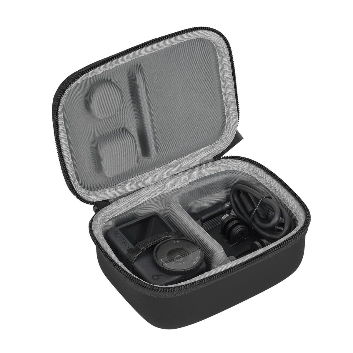 Sunnylife Hardshell Case Compatible With Osmo Action 6/5 Pro /4 /3 (Black) - Image 2