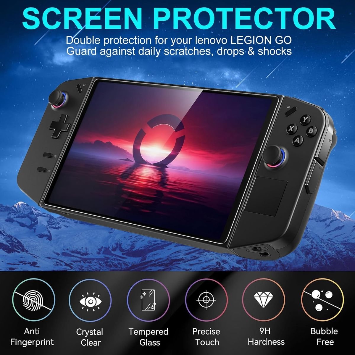 [2 Pack] Screen ProtectorTempered Glass HD for Lenovo Legion Go (8.8" 2023) - Image 2
