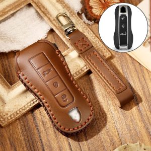 Hallmo Genuine Leather Car Key Cover For Porsche - Image 3