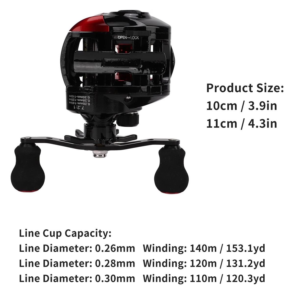 Luye PRO Baitcasting Reel AE2000 - Image 3