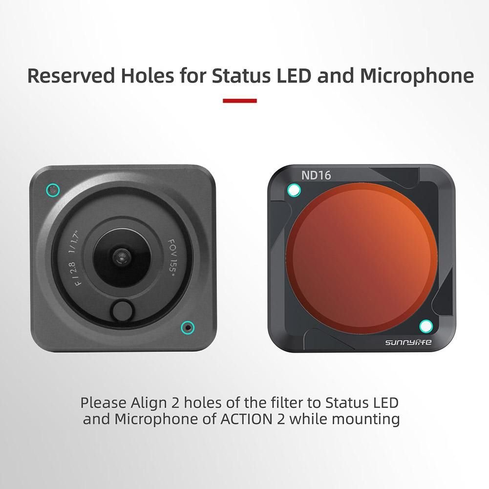 4pc SunnyLife ND Filter Set for DJI Action 2