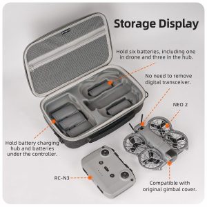 SunnyLife Carry Case Compatible With DJI Neo 2 with Shoulder Strap - Image 3