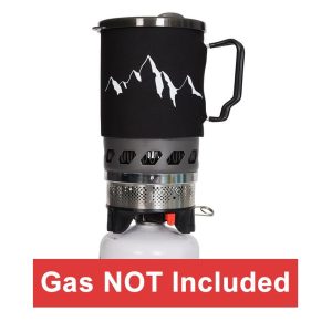 Fast-Boil 1000W Portable Backpacking Camping Stove System - 0.9L Pot - Image 3