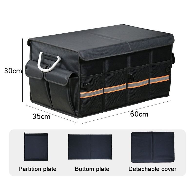 66L Waterproof Foldable Non-Slip Car Boot Organiser