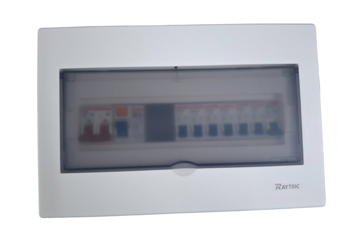 Raytric 12 Way Din Populated Flush PVC Distribution Box ( Metal Base ) - Image 3