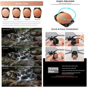 4pc SunnyLife ND Filter Set compatible with DJI Mavic Air 3S - Image 3