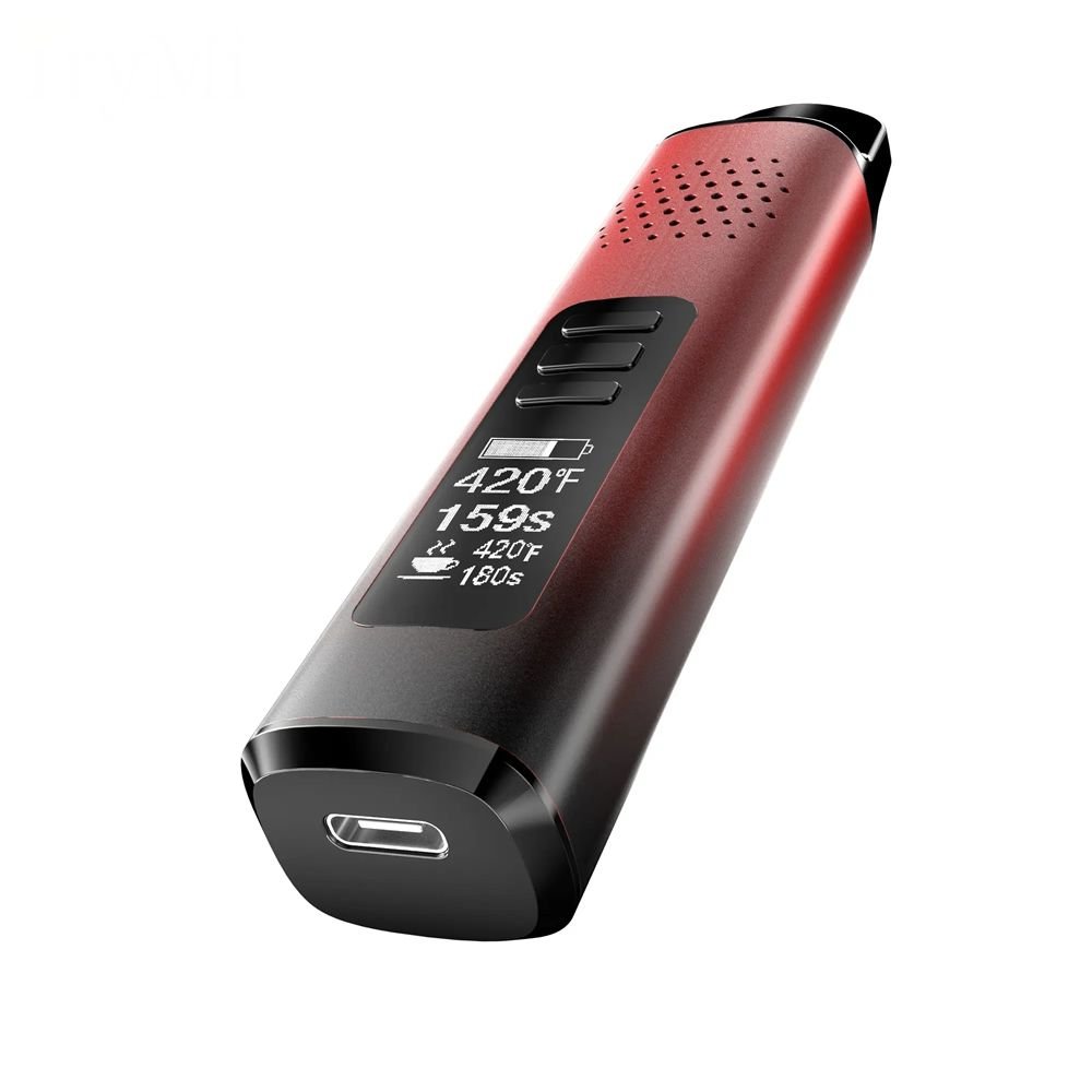 Anlerr HerbPod RED - Mini Dry Herb Vaporizer with OLED Display