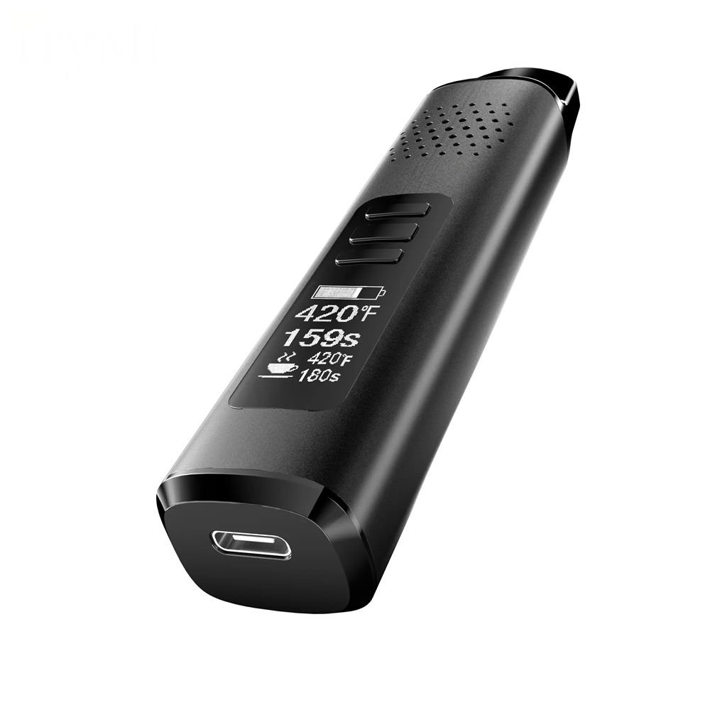 Anlerr HerbPod BLACK - Mini Dry Herb Vaporizer with OLED Display