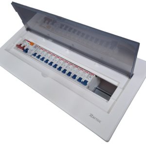 Raytric 18-Way Din Populated Flush Distribution Box| Metal Base | - Image 3