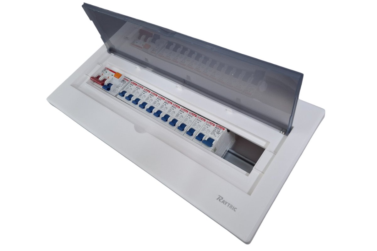 Raytric 18-Way Din Populated Flush Distribution Box| Metal Base | - Image 3