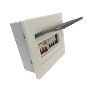 Raytric 8Way Din Populated Flush Db Box Metal Base MP06A7-9GP - Image 3