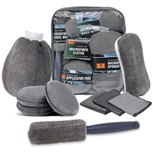 Premium 10-Piece Car Wash Kit with Grit Guard & Storage Bag - Image 3