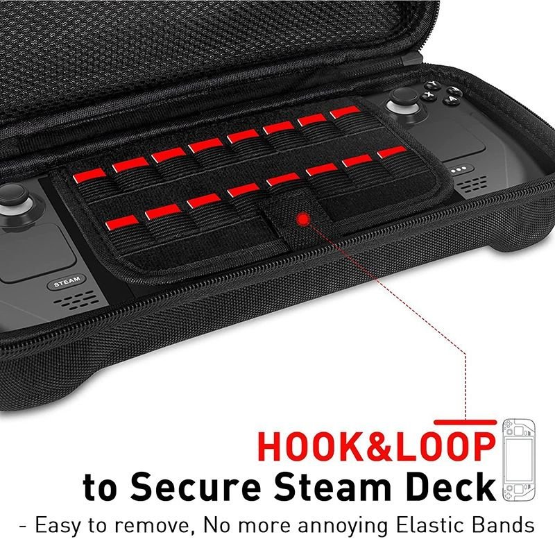 EVA Hard Case for Steam Deck with SD Card Slots & Screen Protection