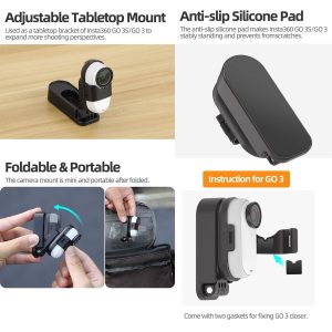 Sunnylife Multifunctional Magnetic Mount for Insta360 GO 3/3S - Image 3