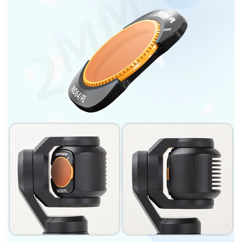 4pc SunnyLife ND/PL Filter Set Compatible with DJI Osmo Pocket 3