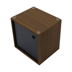USB Powered Single Watch Winder with LED Backlight (Walnut Finish) - Image 3
