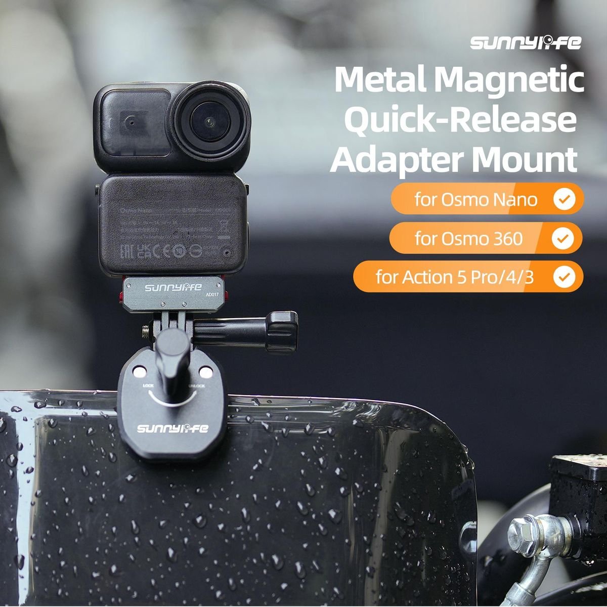 Sunnylife Magnetic Quick-Release Adapter Compatible with Action 5 Pro - Image 3