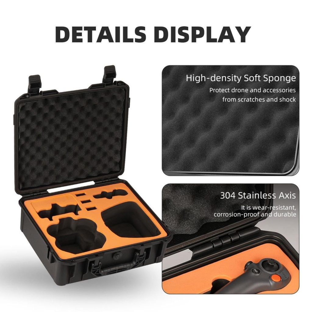 Sunnylife Waterproof ABS Hard Case for DJI NEO 2 Motion Fly More Combo