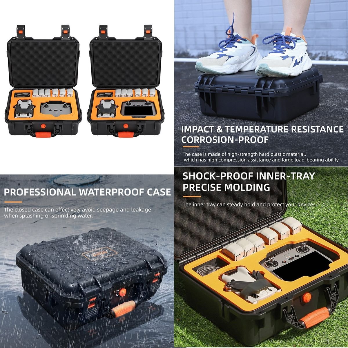 SunnyLife ABS Hard Shell Waterproof Case for DJI Mini 4 Pro - Image 4