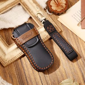 Hallmo Genuine Leather Car Key Cover For Porsche - Image 3