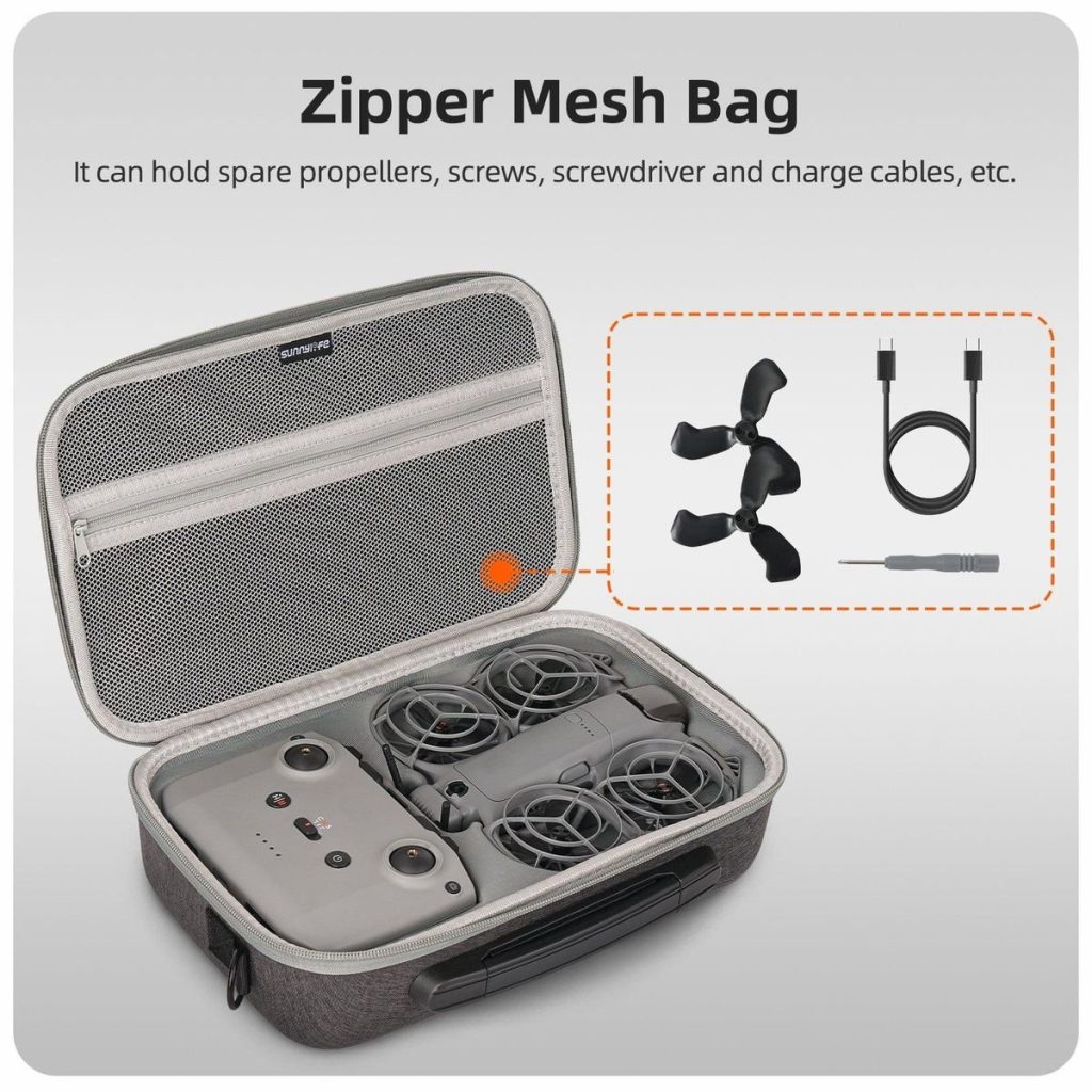 SunnyLife Carry Case Compatible With DJI Neo 2 with Shoulder Strap
