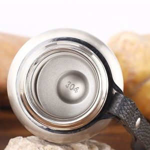 MG 1L Double-Wall Stainless Steel Vacuum Flask + Neoprene Sleeve - Black - Image 4