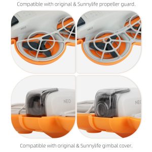 SunnyLife Hard Protective Case for DJI Neo - Black (with Carabiner) - Image 4