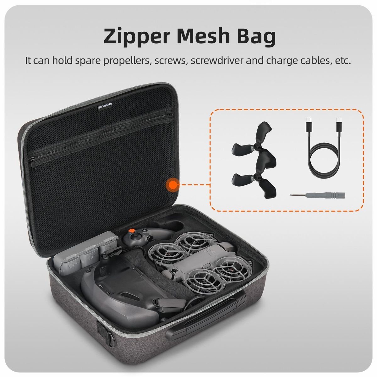Sunnylife EVA Hardshell Case Compatible With NEO 2 Motion Fly More Combo - Image 4